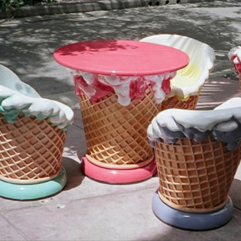아이스크림 테이블&amp;체어
